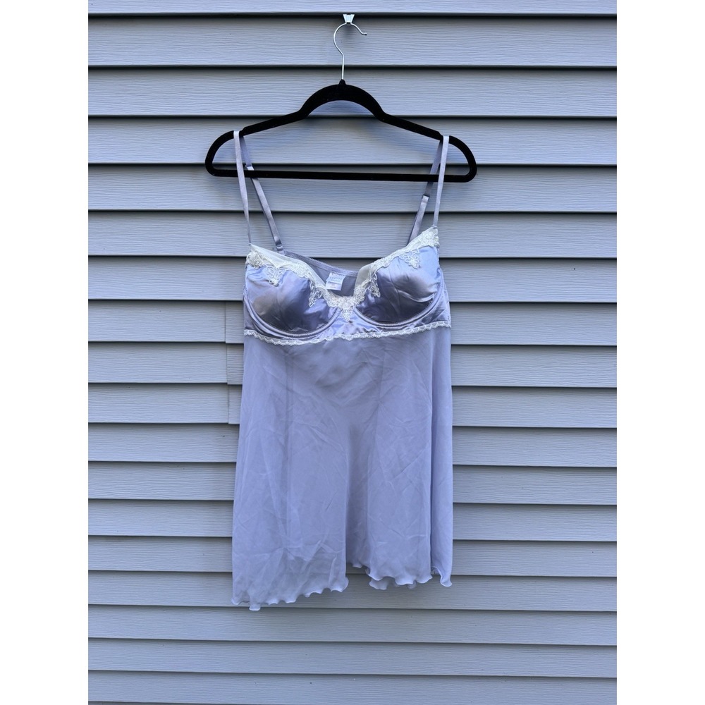 Vintage Gilligan O'Malley Lavender Babydoll Intimates XXL Dress & Thong Set Y2K